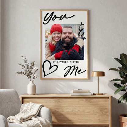 Personlig fotoposter - Gåva till henne