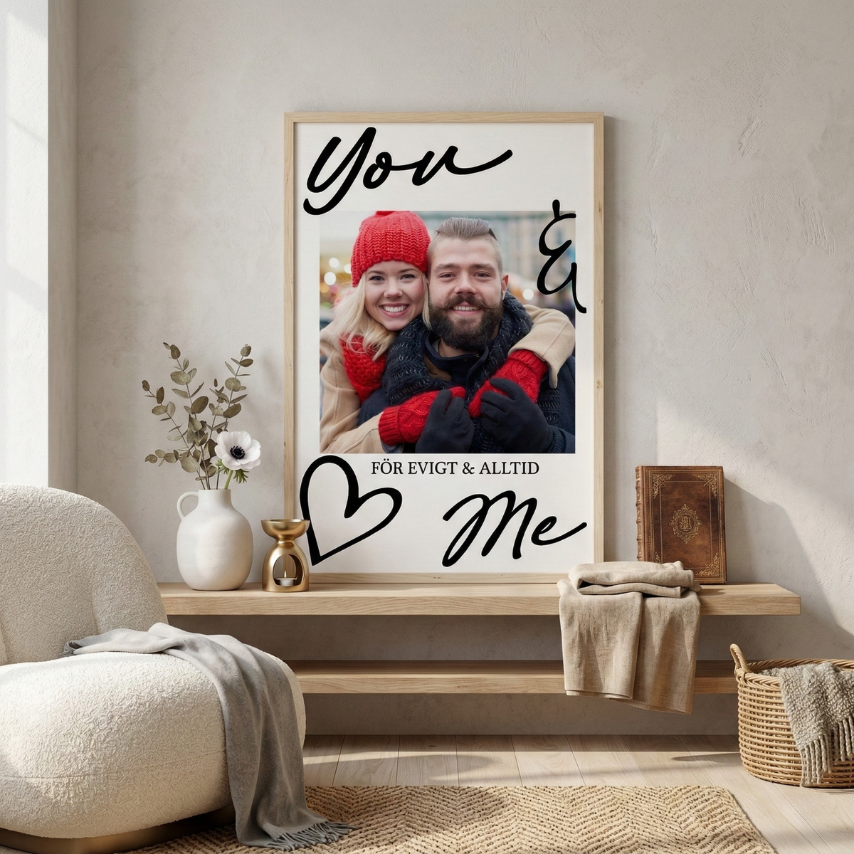Personlig fotoplakat – Gave til henne