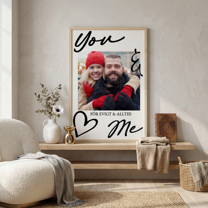 Personlig fotoposter - Gåva till henne