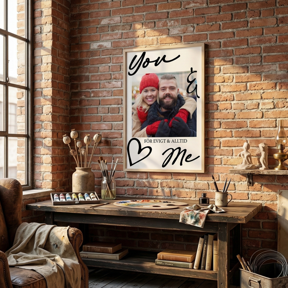 Personlig fotoplakat – Gave til henne
