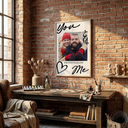 Personlig fotoposter - Gåva till henne