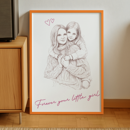 Personlig fotoposter -  Familjegåva (Mors dag-idé)