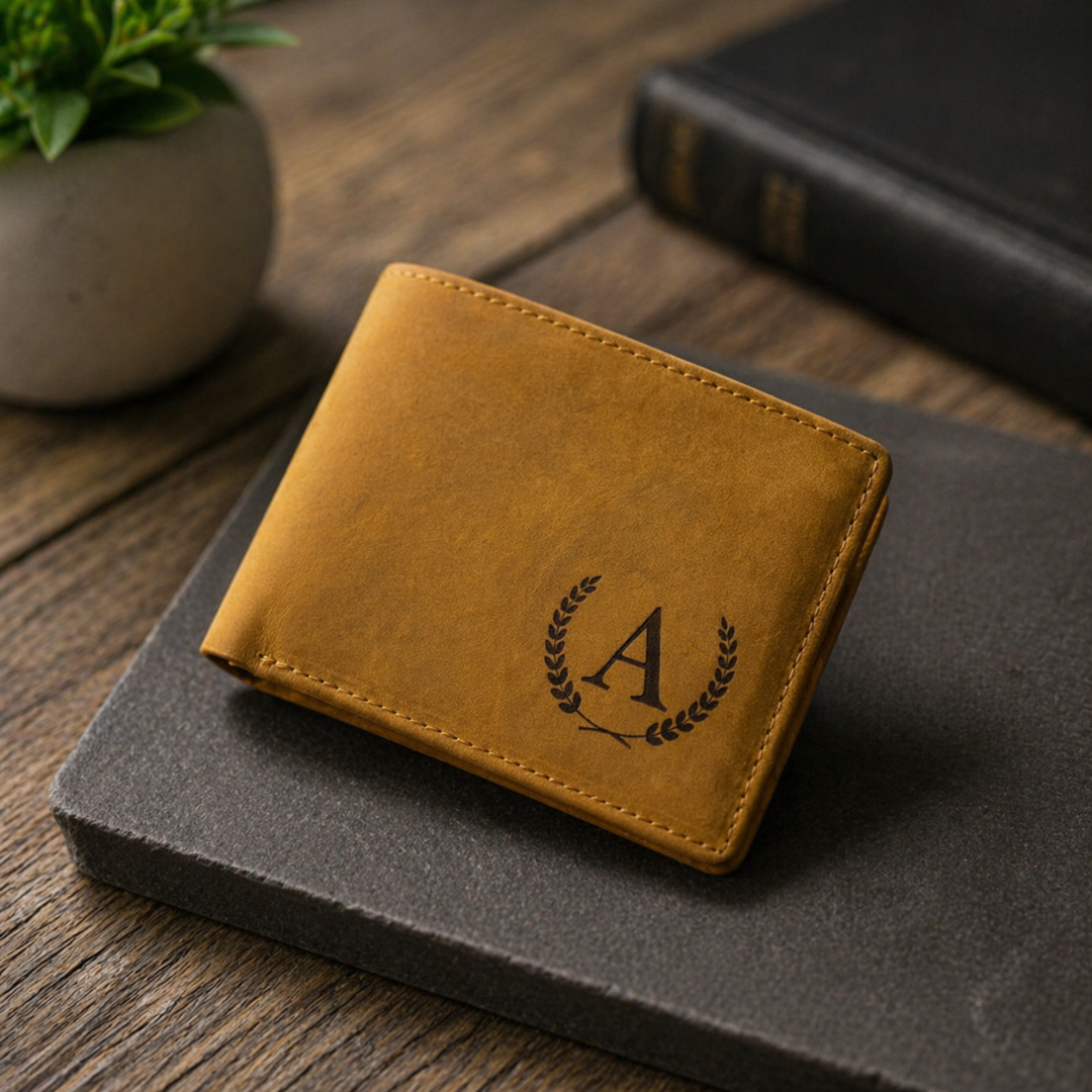 Personalisiertes Portemonnaie aus PU-Leder – Geschenk für den Sohn