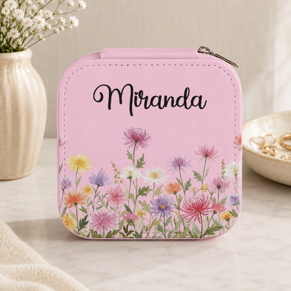 Personalisiertes Schmuckkästchen – Geburtsblume & Name