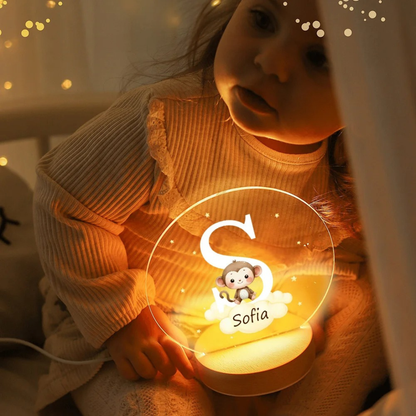 Personligt LED-nattljus - Dekoration till barnrum