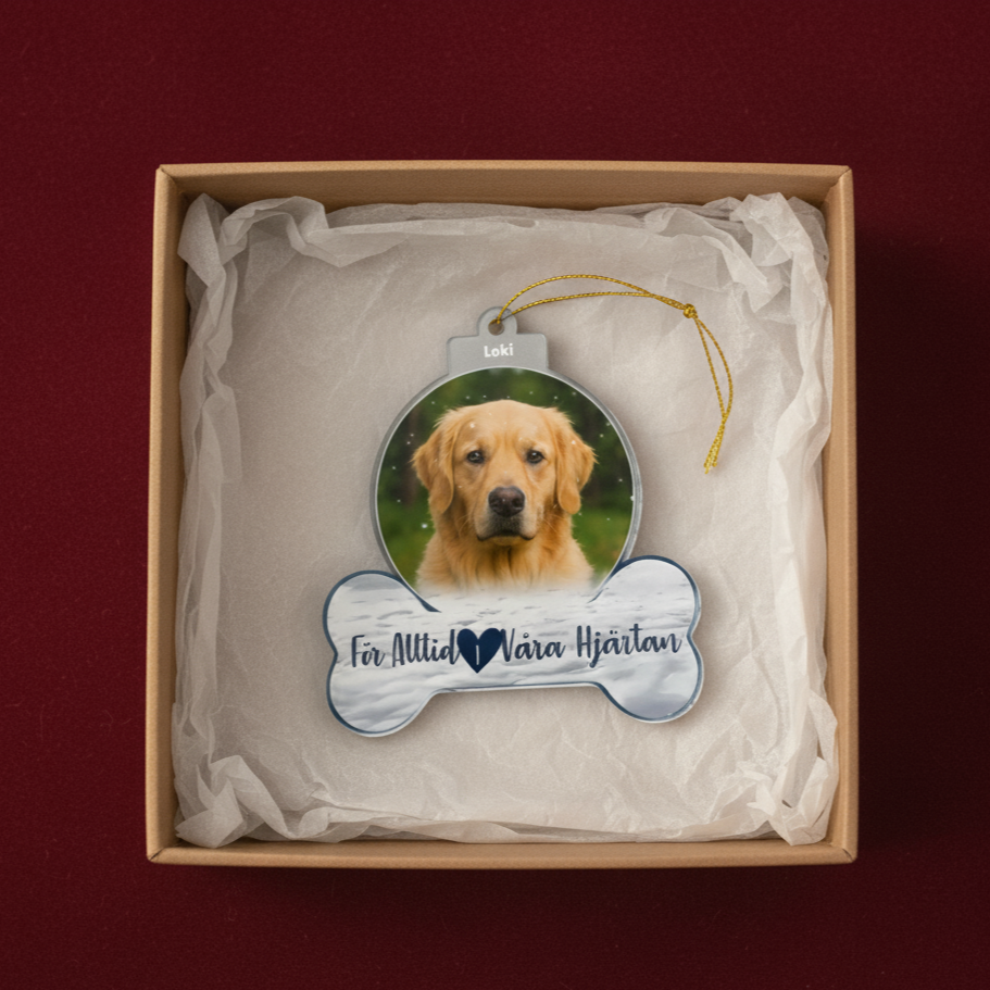 Personligt Julpynt - För Alltid i våra hjärtan