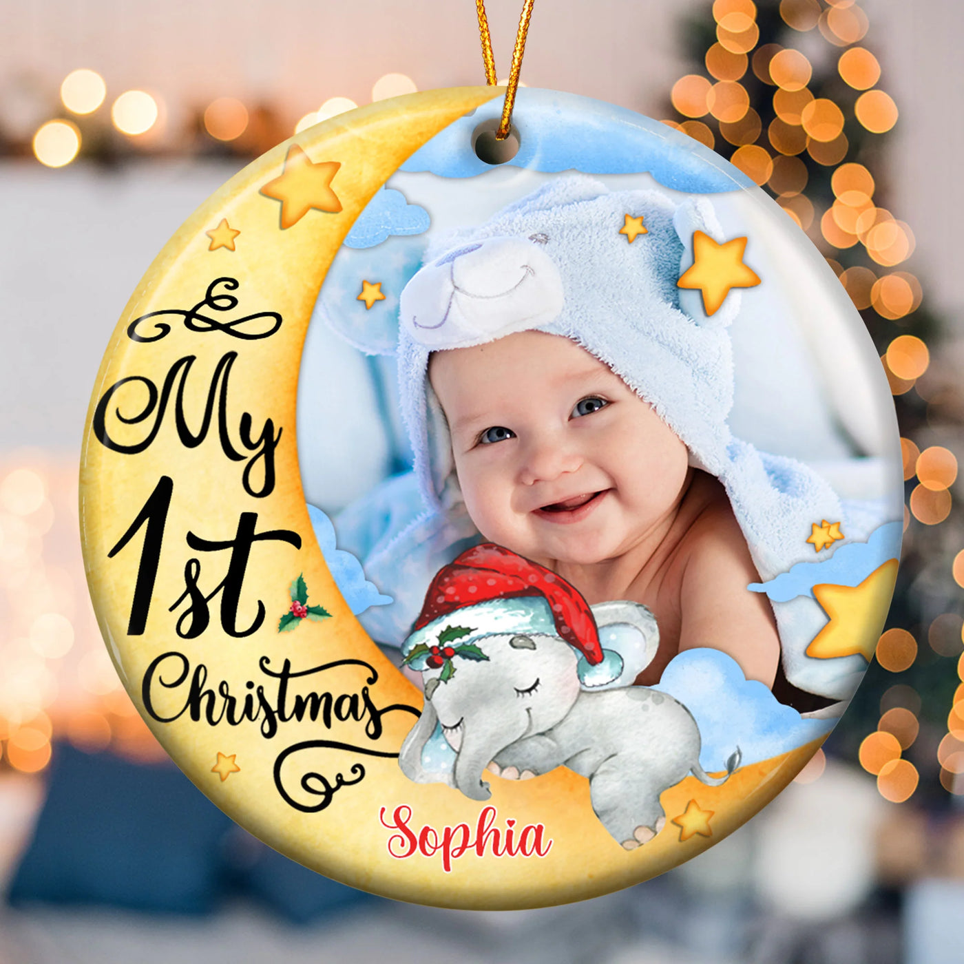 Personalisierte Weihnachtsdeko – Mein erstes Weihnachten