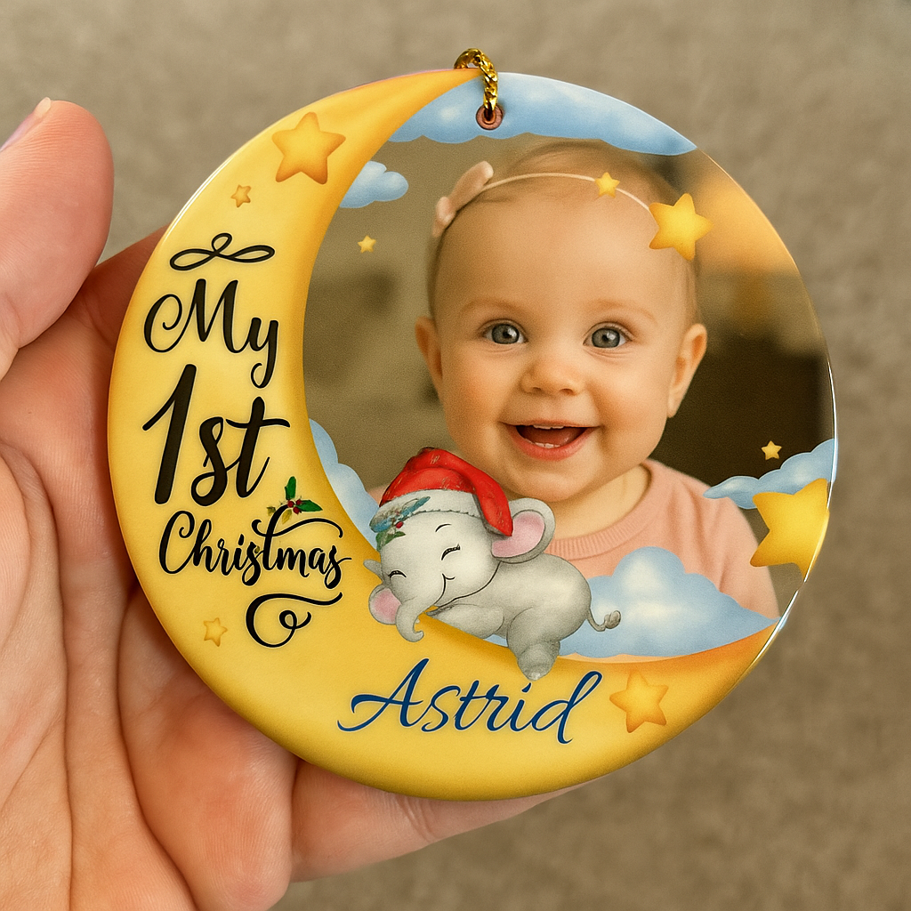 Personalisierte Weihnachtsdeko – Mein erstes Weihnachten