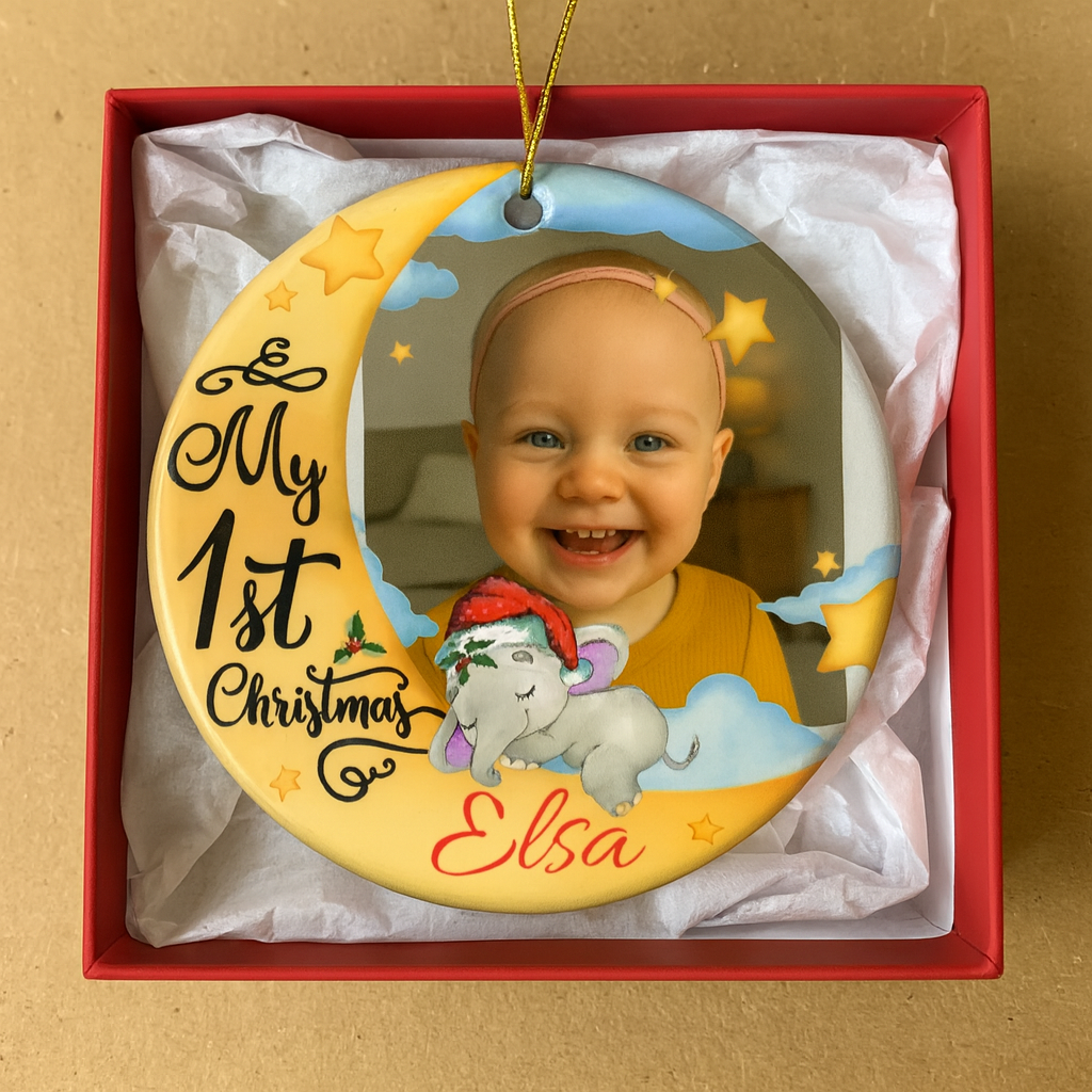 Personalisierte Weihnachtsdeko – Mein erstes Weihnachten