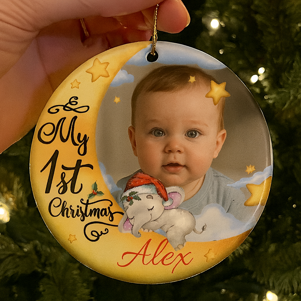 Personalisierte Weihnachtsdeko – Mein erstes Weihnachten