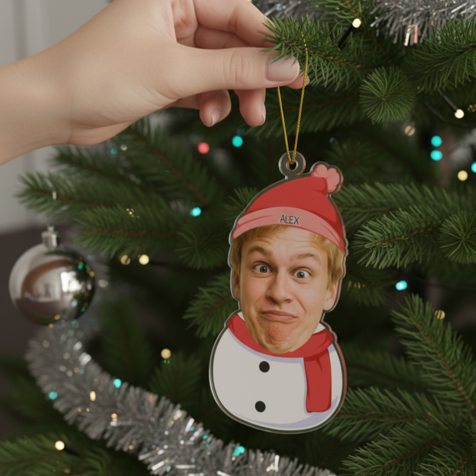 Personalisierte Weihnachtsdeko – Schneemann