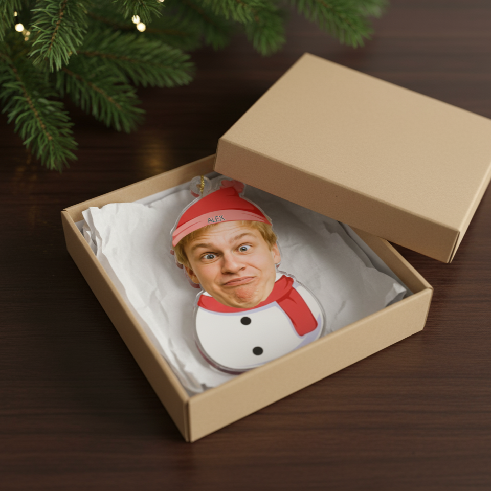 Personalisierte Weihnachtsdeko – Schneemann