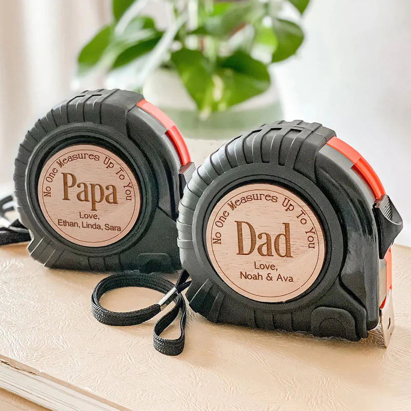 Personligt Måttband (5 m) - Gåva till pappa, farfar/morfar