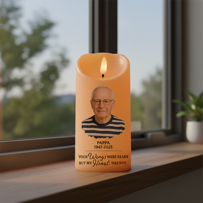 Personligt flamlöst LED - Till minne av