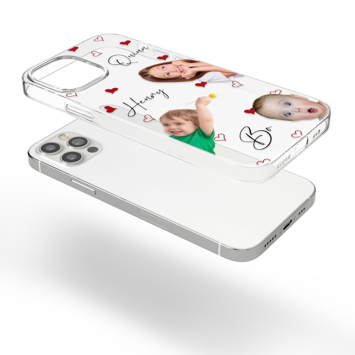 Personalisierte transparente Handyhülle – Individuelles Foto