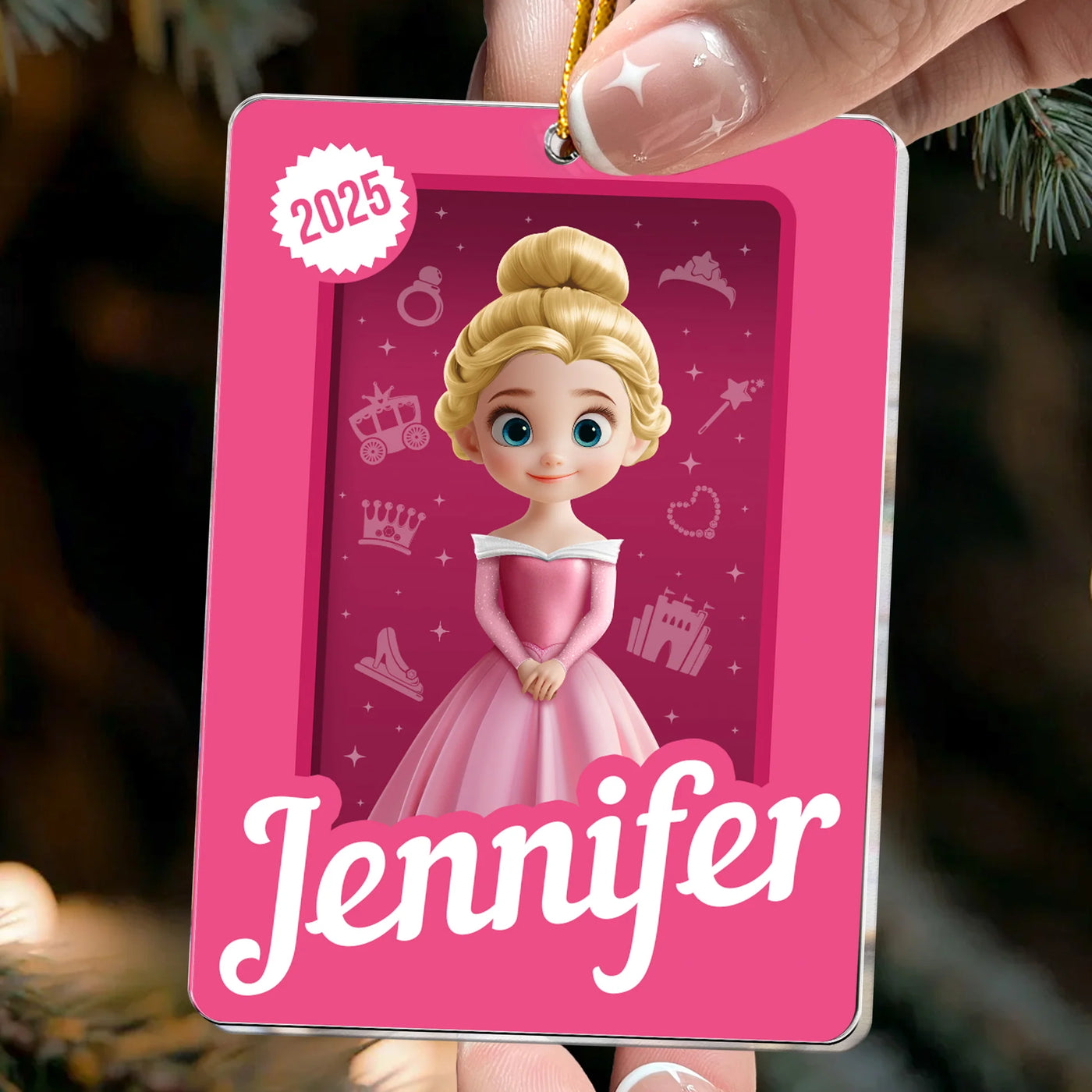 Personalisierte Weihnachtsdeko – Geschenk für die Tochter