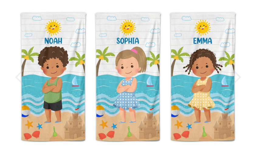 Personalisiertes Handtuch für Kinder