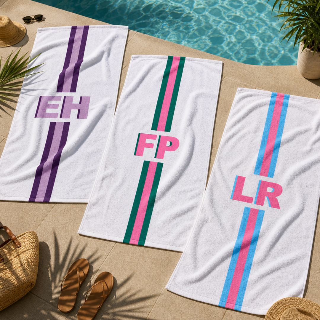 Personalisiertes Handtuch – Monogramm mit Namen