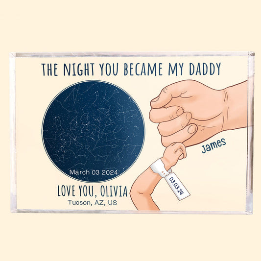 Personlig Akrylskylt - Natten Då Du Blev Min Pappa 2