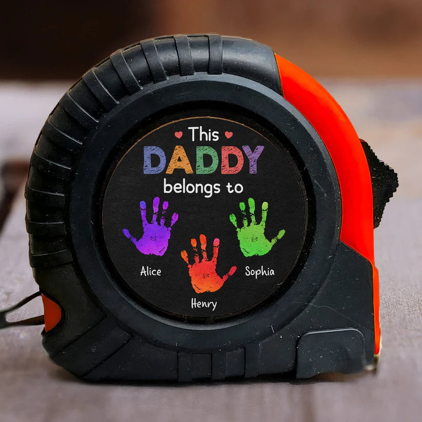 Personalisiertes Maßband (5 m) – Dieses gehört Papa