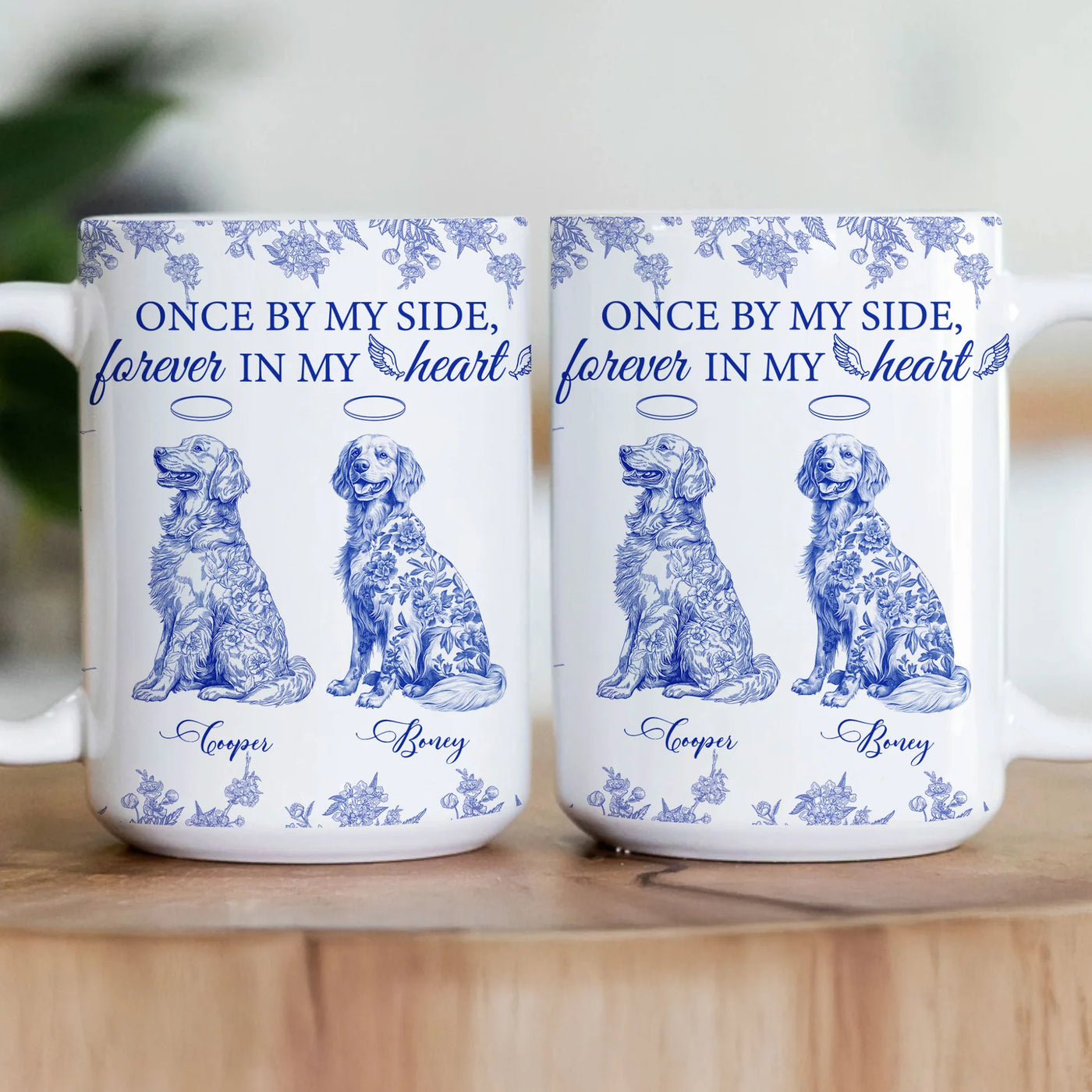 Personalisierte Tasse – Name & Rasse des Hundes