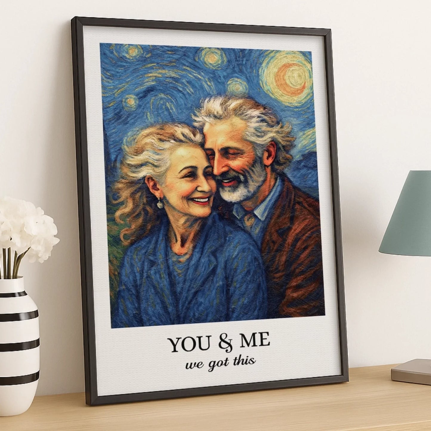 Personlig fotoposter - Gåva till par