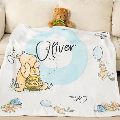 Personalisierte Decke / Handtuch – Winnie Puuh