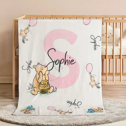 Personalisierte Decke / Handtuch – Winnie Puuh