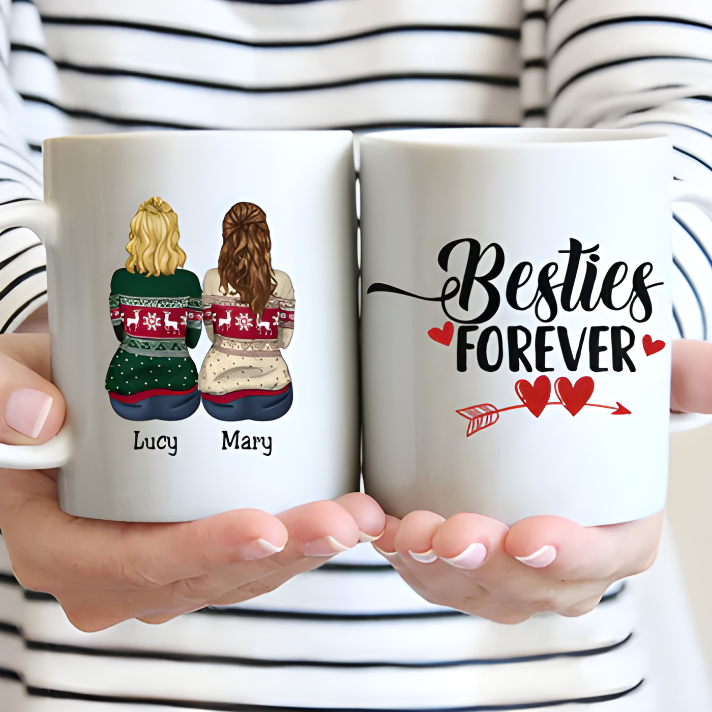 Personalisierte Tasse – Besties Forever