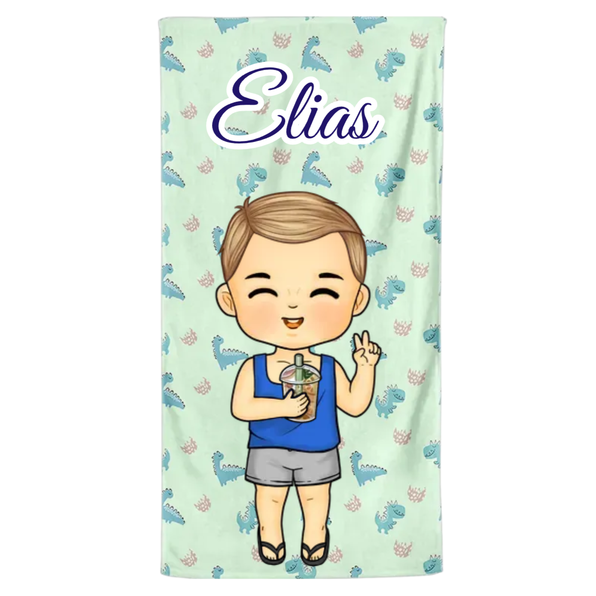 Personalisiertes Handtuch – Strandtag