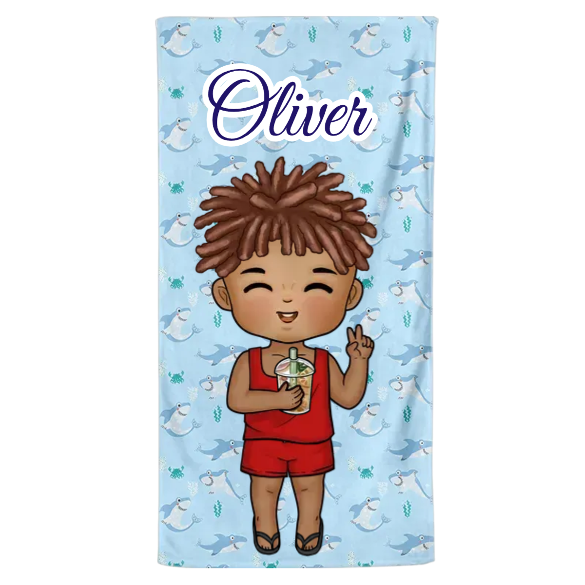 Personalisiertes Handtuch – Strandtag