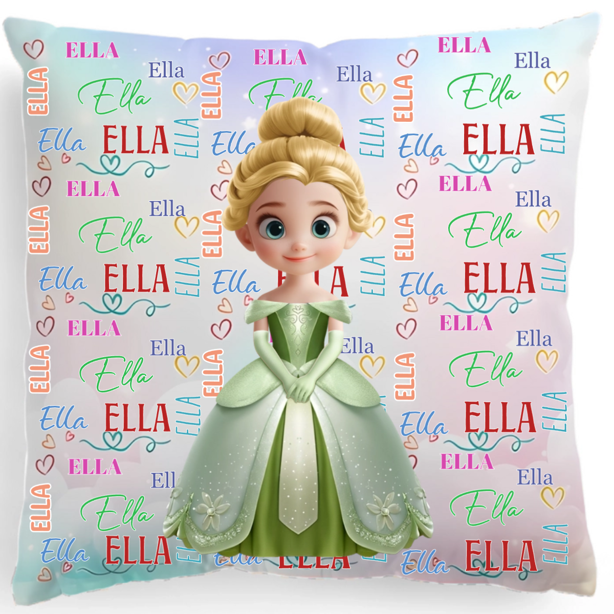 Personalisierter Kissenbezug – Prinzessin