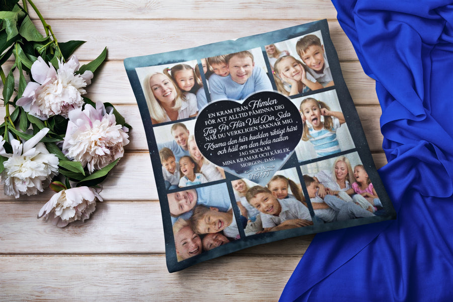 Personalisierter Kissenbezug – Familienfotobuch