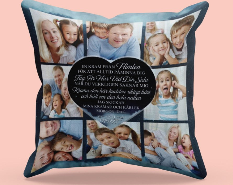 Personalisierter Kissenbezug – Familienfotobuch