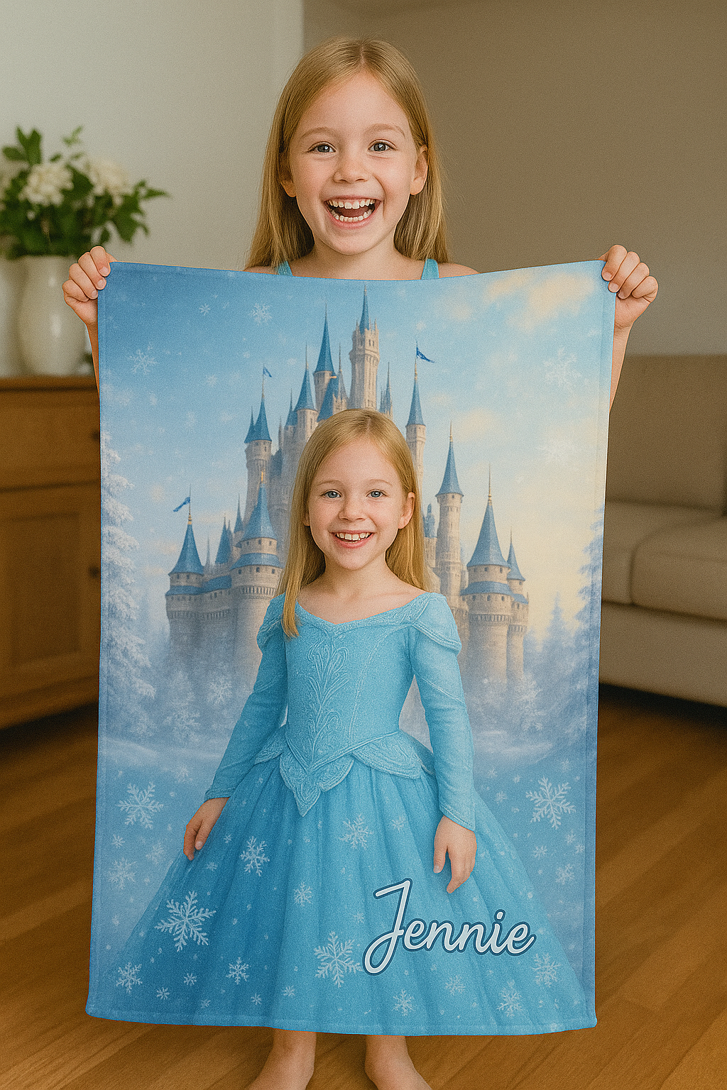 Personalisiertes Handtuch für Kinder – Prinzessin