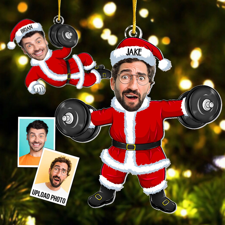 Personalisierter Weihnachtsschmuck – Fitnessfan