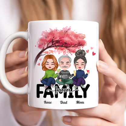 Personalisierte Tasse – Familie für immer