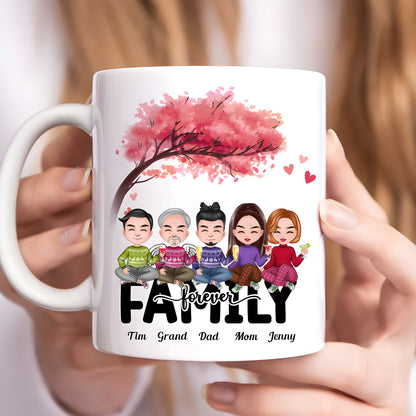 Personalisierte Tasse – Familie für immer