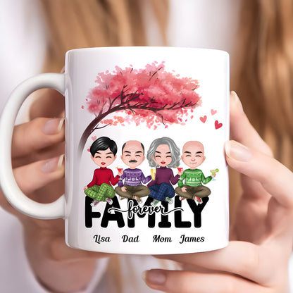 Personalisierte Tasse – Familie für immer