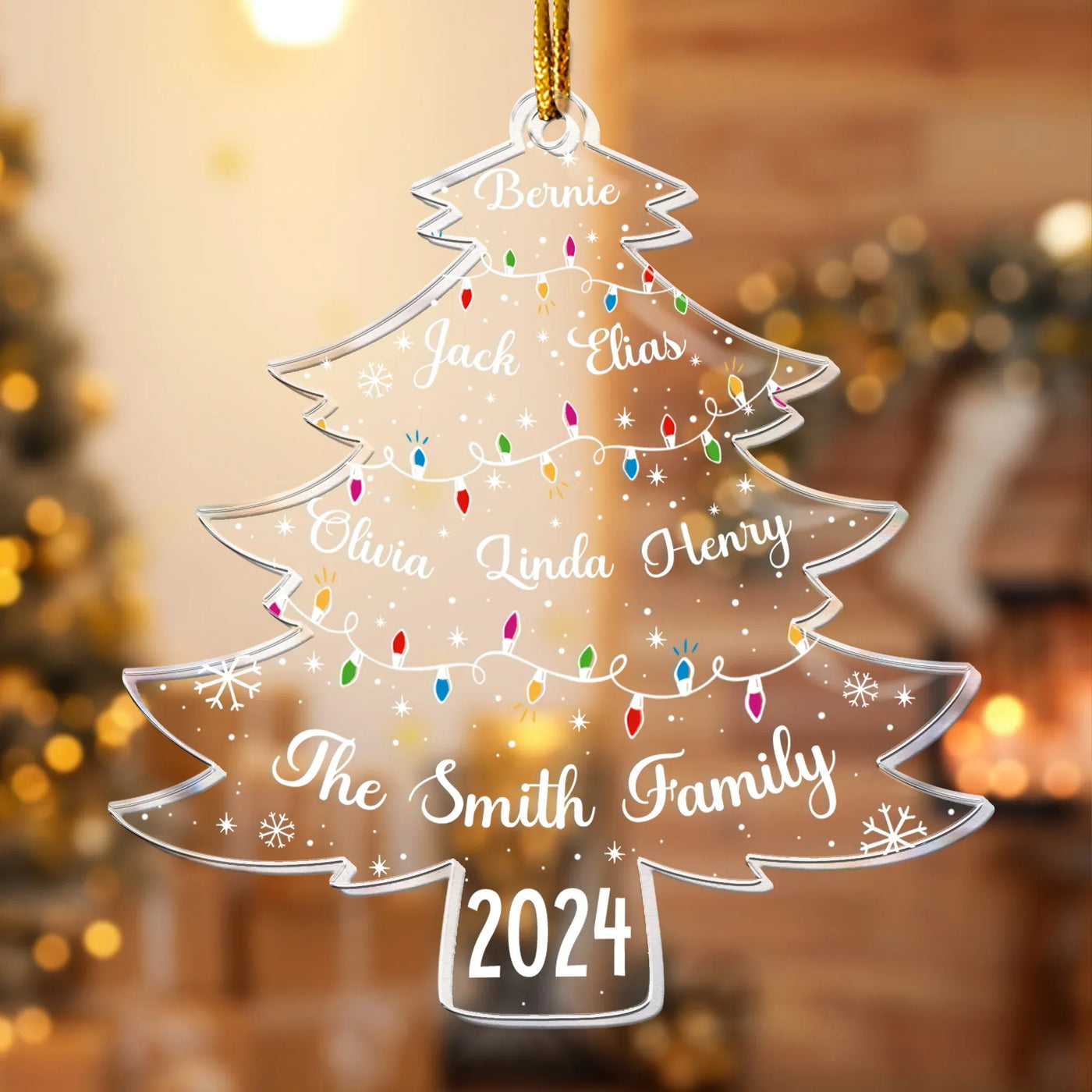 Personalisierter Weihnachtsschmuck – Familientannenbaum