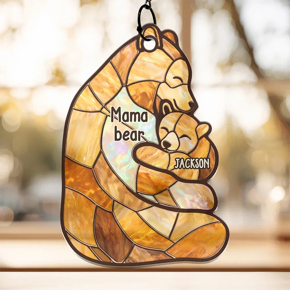 Personalisierter Sonnenfänger – Mama Bär