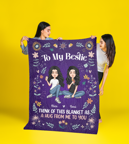 Personalisierte Decke – Geschenk für die Schwester