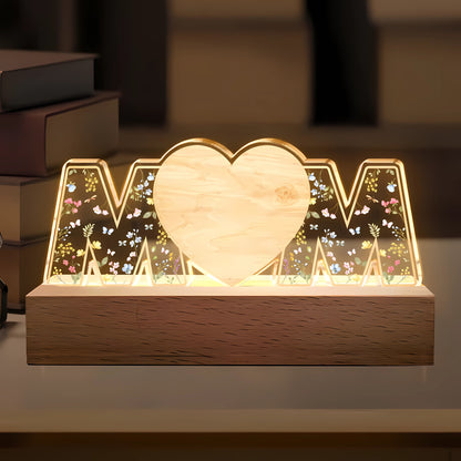 Personlig LED-lampa med Foto & Gravyr