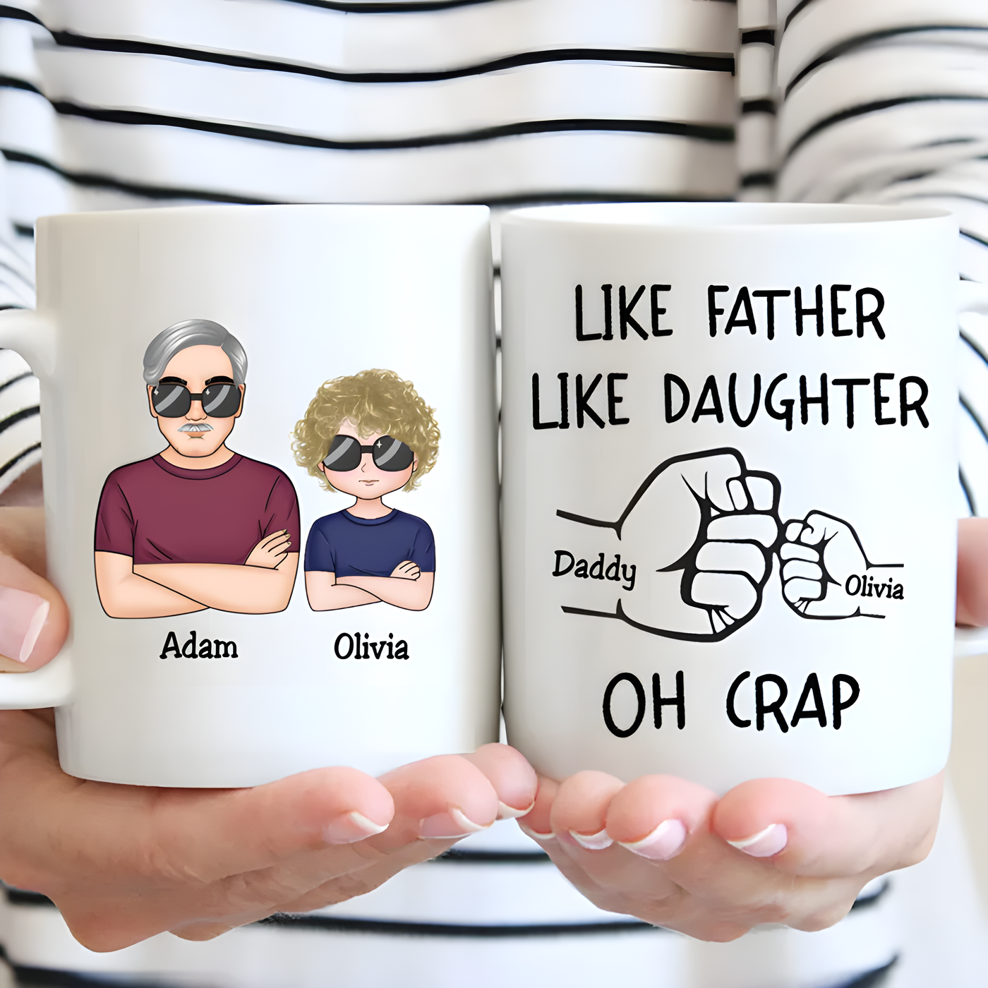 Personalisierte Tasse – Like Father Like Daughter
